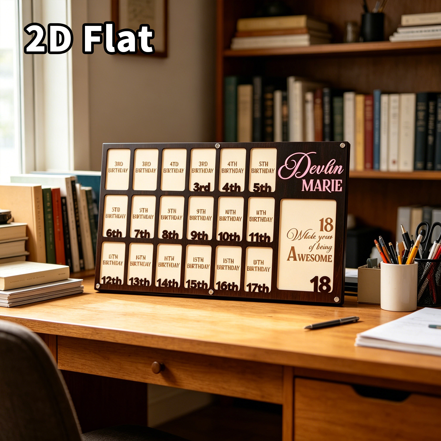 Home Decor Frames - Marco de Fotos Personalizado de Madera,