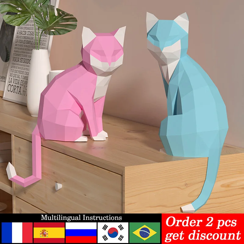 Home Decor Center - 1 par de amantes gato Animal