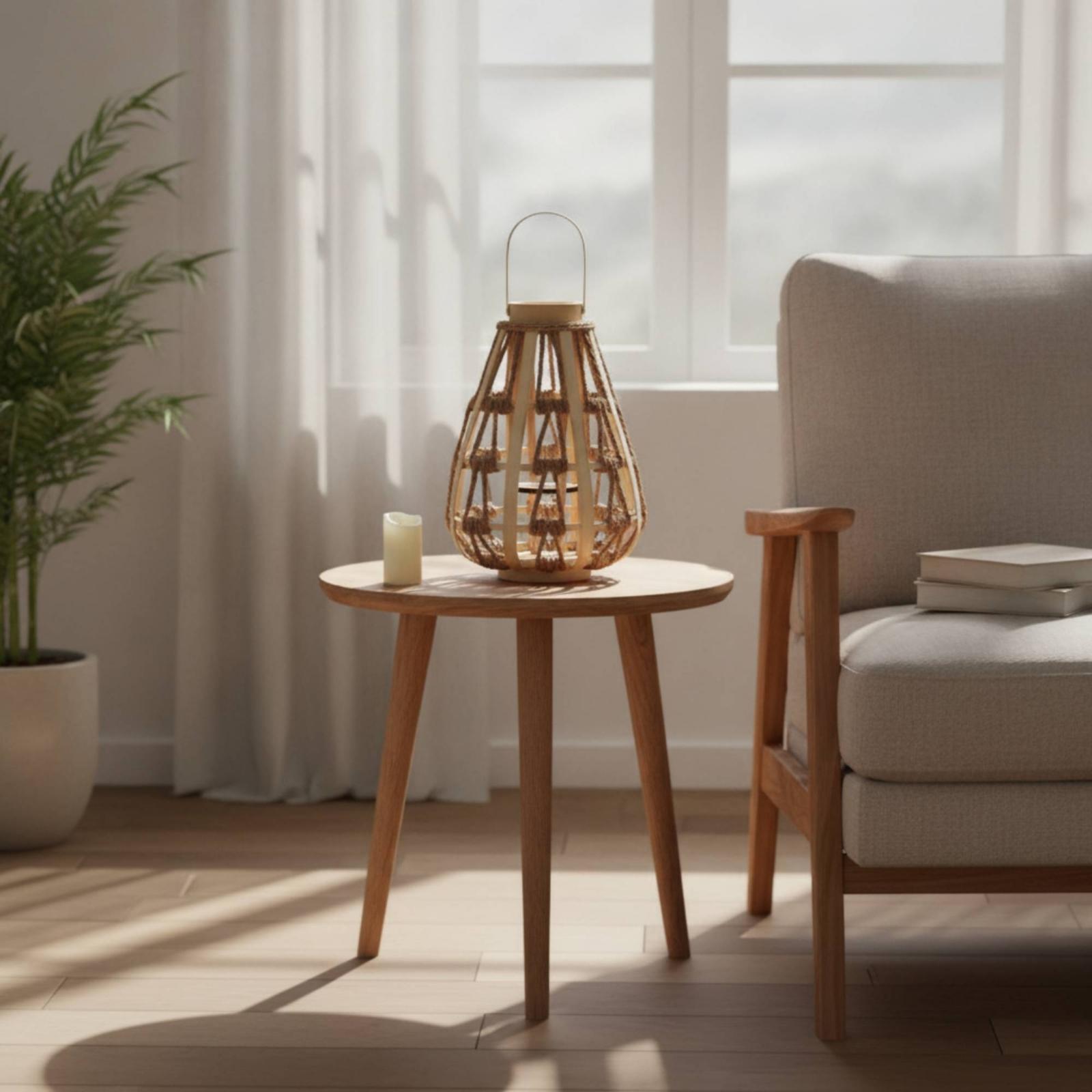 Portavelas de Cuerda de Madera - Home Decor Frames reseña y precio
