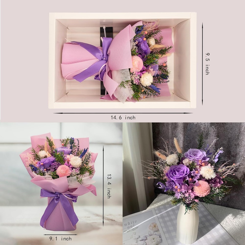 Ramos de Rosas Preservadas Rom - Home Decor Tulip reseña y precio