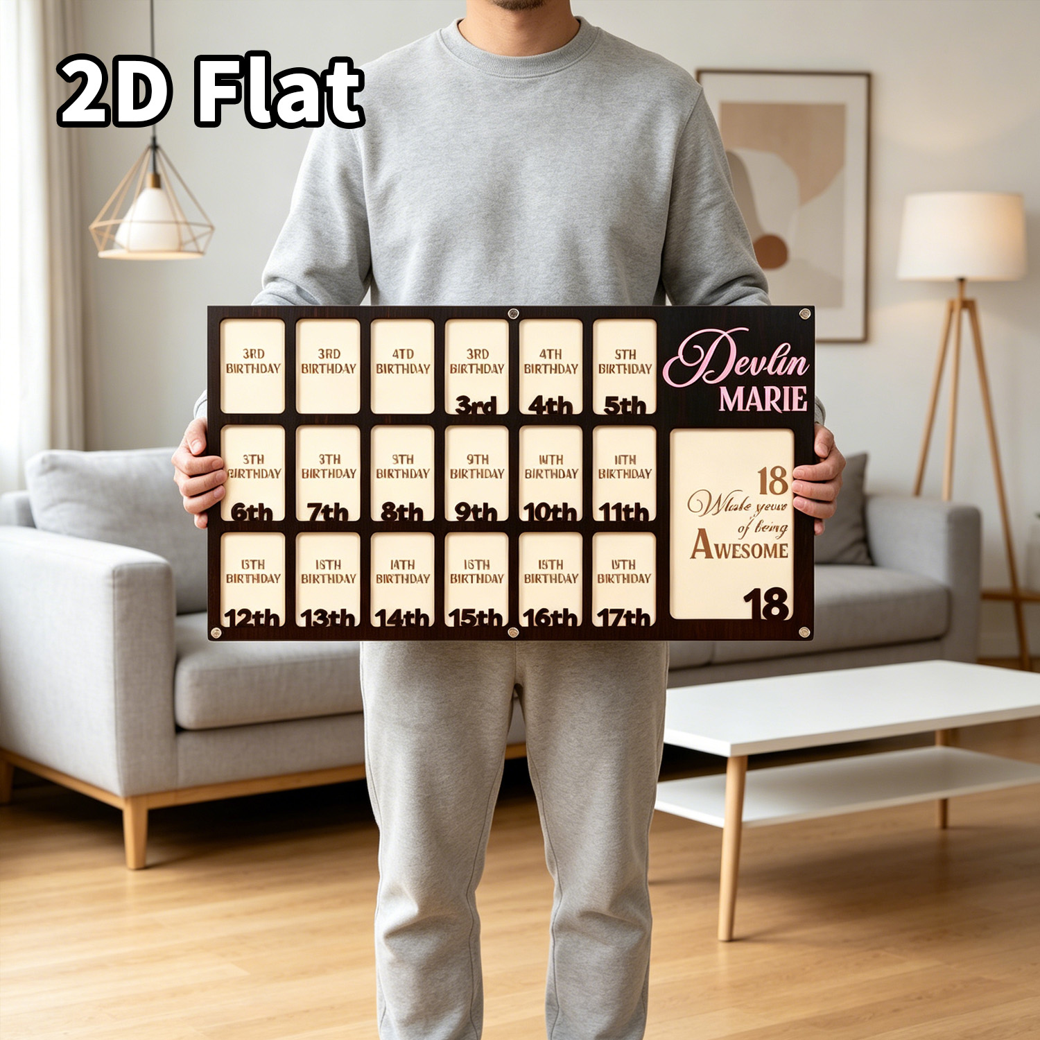 Marco de Fotos Personalizado d - Home Decor Frames reseña y precio