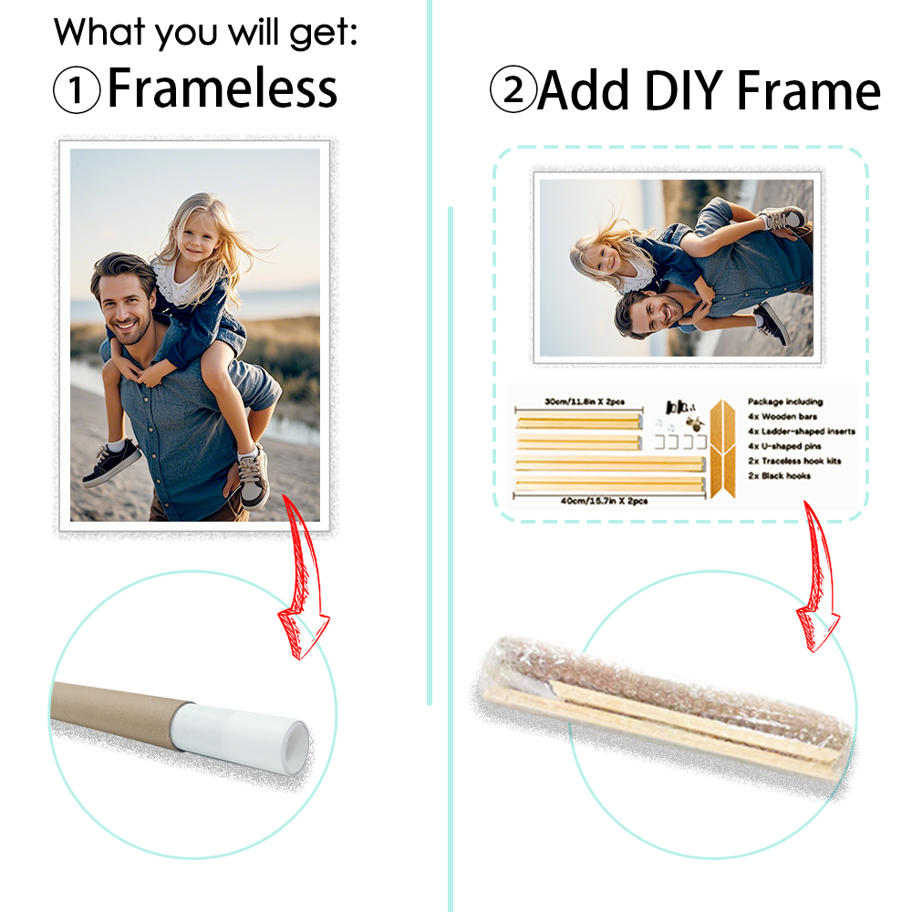 1 pieza de lienzo personalizad - Home Decor Frames reseña y precio