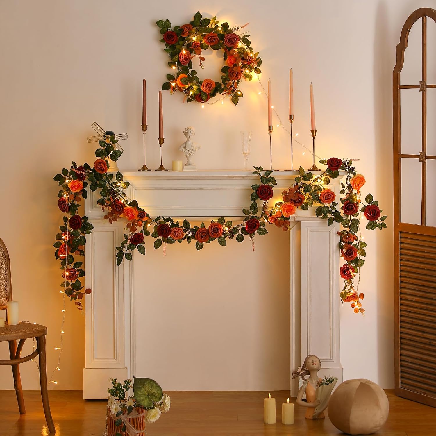 Coronas artificiales, decoraci - Home Decor Center reseña y precio