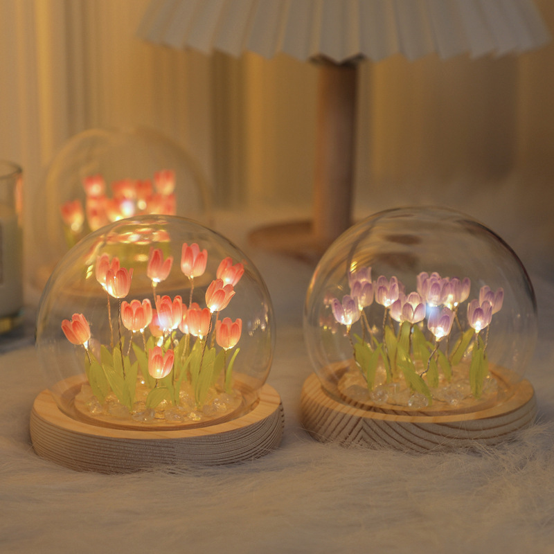 Luz de noche de tulipán hecha  - Home Decor Tulip reseña y precio