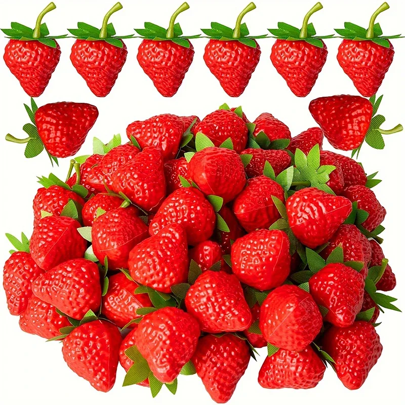 10/20 piezas de fresas artific - Home Decor Scrap reseña y precio